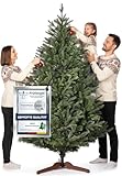 4smile künstlicher Weihnachtsbaum 180 cm Dunkelgrün – Realistischer Tannenbaum künstlich mit stabilem Ständer, wiederverwendbar