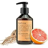 Jean & Len Handseife Blutorange & Vetiver, reinigt Hände sanft, Flüssigseife im Pumpspender für reine und gepflegte Hände, fruchtig-holziger Duft, ohne Parabene, Silikone & Mikroplastik, vegan, 250 ml