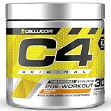C4 Original - Pre-Workout-Booster - Getränkepulver für Energy Drink | 150 mg Koffein + Beta-Alanin + Kreatin-Monohydrat (Orange, 30 Portionen)