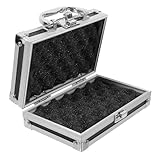 Toddmomy Tragbare Aluminiumlegierung Werkzeug aufbewahrungsbox Metallkoffer Stoßfest für Kleine Gegenstände und Werkzeuge mit Großem Fassungsvermögen und Robuster Verarbeitung