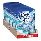 WC FRISCH Kraft Aktiv Duftspüler Frische Brise (10er Pack), WC Reiniger für Reinigung bei jeder Spülung, Duftsteine für langanhaltend frischen Duft, 50% Anti-Kalk Effekt*