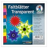 Ursus 2646199 - Faltblätter Transparentpapier, ca. 14 x 14 cm, 42 g/qm, 500 Blatt, sortiert in 10 Farben, durchgefärbt, ideale Grundlage für kreative Bastelarbeiten