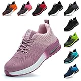 Baofular Arbeitsschuhe Herren Sicherheitsschuhe Damen Leicht Sportlich Stahlkappenschuhe rutschfest Atmungsaktiv Flieder 38 EU 240