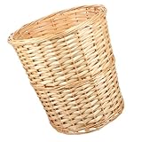 EPIGEIST Wicker Abfalleimer aus Robustem Weidengeflecht Vielseitiger Aufbewahrungskorb für Haushalt und Arbeitsplatz Platzsparend Umweltfreundlich und Dekorativ Braun