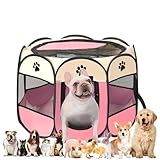 Welpenauslauf, Welpenlaufstall, Laufstall Hund, Katzengehege, Hundelaufstall für Wohnung, Welpenauslauf Indoor, Laufstall Katze, Hasengehege, Kaninchengehege, Katzen Aussengehege, grau