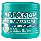 GEOMAR | Dermolevigante Thalasso Peeling, Effekt wie neue Haut, Mit Meersalz, Epsom-Salz und Mandelöl, Made in Italy, 600 g