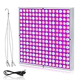 LZQ Pflanzenlampe Led Pflanzenlicht 45W 225 LEDs Vollspektrum Grow Light Innengarten Pflanze Wachsen Licht für Zimmerpflanzen Blumen(Blau+Rot+Weiß, Quadrat)