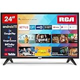RCA Smart TV 24 Zoll (60cm) HD Fernseher Android TV mit WLAN, Bluetooth, APP Store, Triple Tuner (DVB-T/T2, DVB-C, DVB-S/S2), USB, HDMI (SRA24HF1, 2024)