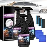 Efficient Car Rust Removal Spray Set, Automotive Rust Spot Cleaner, Iron Powder Remover for Car, Multipurpose Rust Remover Spray, Long-Lasting Protection&Gloss Restore for Car Detailing (3set)
