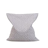 GRÜNSPECHT Kirschkern-Kissen 22x24cm, Wärmekissen für Nacken, Bauch & Rücken, Bezug aus 100% Baumwolle, für Mikrowelle & Backofen, grau (110-V4)