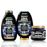 Garnier Ultra Dolce Magnetic Routine Komplettset mit Shampoo 300 ml, Balsam 250 ml und Maske 340 ml