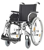 Bischoff&Bischoff S-Eco 300 Rollstuhl, HMV Nr. 18.50.02.0106, faltbar, Reise-Rollstuhl mit Steckachsensystem, Transport-Rollstuhl für zu Hause und unterwegs, 52 cm Sitzbreite