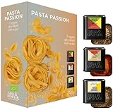 Mill & Mortar Pasta Passion Gewürze Set Bio | 3 Gewürzmischungen ohne Salz für Nudel & Pasta | Geschenkset mit Rezeptkarten | Italienische Kräuter Geschenk für Hobbyköche