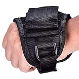 MLMLH Light Dive Gloves, Taucher Taschenlampen Handschuh, Hand Freies Lampenhalter, Verstellbarer Handgelenksgurt, Accessoires für Tauchleuchten, für Tauchen Schnorcheln Schwimmen, Schwarz