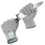 Twinzee Schnittschutzhandschuhe Premium 2 Stück – 1 Paar Stufe E (EN 388) Schnittfeste Handschuhe für Küche, Garten, Schneiden & Holzarbeiten - 1 Paar L