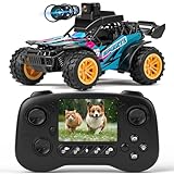 suangrc Ferngesteuertes Auto Mit Kamera, 2.4GHz RC Offroad-Auto, 2,4' Bildschirm, RC Auto Mit Kamera, 2 Geschwindigkeitsmodi, Ferngesteuertes Auto Offroad Für Kinder Und Erwachsene Anfänger