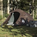 Tunnelzelt 3 Personen Braun Wasserdicht, Xichuzi Caming Zelt, Camping Tents, Camping-Zelt - 4009628