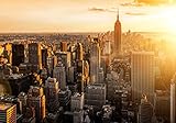 wandmotiv24 Fototapete New York, XL 350 x 245 cm - 7 Teile, Wanddeko, Wandbild, Wandtapete, Vinatge, Amerika, USA, Städte M0444