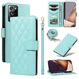 Asuwish Schutzhülle für Samsung Galaxy Note 20 Ultra 5G, Brieftaschen-Schutzhülle mit Displayschutzfolie und Handschlaufe, Umhängeband, Kartenhalter, Ständer, Note20 Plus, Notes 20Ultra, Note20+, U +