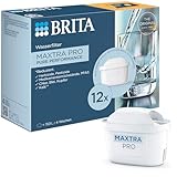 BRITA Wasserfilterkartusche MAXTRA PRO Pure Performance (All-in-1) 12er-Pack Jahrespack – Original Ersatz-Wasserfilter für BRITA-Kannen: reiner Wassergeschmack – filtert PFAS, Chlor, Kalk & Metalle