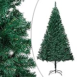 Künstlicher Weihnachtsbaum mit dicken Zweigen, grün, 240 cm, PVC. Dekoration, saisonale und Weihnachtsdekorationen, Weihnachtsbäume