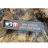 Du bist einfach alles für mich - Schokoriegel Geschenkbox incl. Duplo Riegel, Valentinstag, Geburtstag Geschenk für Freundin, Mann, Paar, Freundschaft, Jahrestag