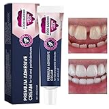 Sicherer Prothesen Kleber, 40g Prothesen Befestigungs Kleber, Thermoplastischer Prothesen Kleber, Haftgel Haftcreme Für Zahnprothesen, Ober, Unter Oder Teilprothesen