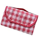 Reise-Picknickdecke – Faltbare Parkdecke, feuchtigkeitsbeständige Stranddecke, leicht aufzurollen, wasserdichte Picknick-Pad, Outdoor-Reisen, Picknickdecke für Strand, Konzerte, Park, Gras, Camping