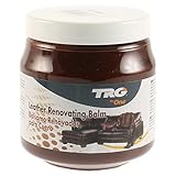 TRG The One Leather Renovating Balm, Renovieren Balsam auf Wachsbasis, reinigt und pflegt Leder, Braun (London tan), 300 ml