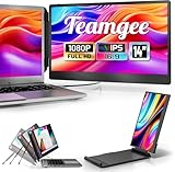 Teamgee Tragbarer Monitor für Laptop - 14'' FHD Portable Monitor - Bildschirm für 13''-17'' Mac Windows Chrome - USB-C & HDMI