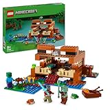 LEGO Minecraft Das Froschhaus - Spielzeug mit Boot, Tierfiguren & Zubehör - Gaming Spielset mit Ruderboot, Ofen, Kuchen und Honig - Gamer Geschenk für Jungen & Mädchen ab 8 Jahren - 21256