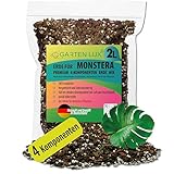 Garten Lux Premium Monstera Erde – 2L- 4-Komponenten – Erde für Fleischfressende Pflanzen- entwässernde Erde für die Aufzucht und Umpflanzung