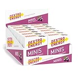 DEXTRO ENERGY MINIS CASSIS + VITAMIN C - 12x50g (12er Pack) - Traubenzucker für schnelle Kohlenhydrate und Vitamin C für das Immunsystem, ideal zu portionieren