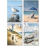 SASMoiyug 4 Stück Malen nach Zahlen Erwachsene,Malen Nach Zahlen, DIY Paint by Numbers Adult Mit Pinseln und Acrylfarbe Handgemaltes Ölgemälde Leinwand Kit Ohne Rahmen (25 X 30 CM)
