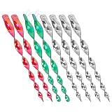 Taidda Reflektierender Vogelabwehrstab, Spiralförmiges Design, Abschreckung für den Garten, Bauernhof, Harmlos, Gemischte Farben, Einfach Aufzuhängen, für Höfe, Korridore, Plattformen, Gärten, (1