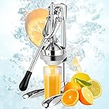 Anatole Saftpresse Manuell Edelstahl Profi Entsafter Hebel Fruchtpresse Kommerziell Haushalt Orangenpresse Zitruspresse für Orange Zitrone Granatapfel Limette