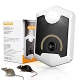 MEKEET Mäuse Vertreiben, Mäuseabwehr, Mäuseschreck Ultraschall, Mäuseschreck, Mäuseabwehr Ultraschall Testsieger, Mäuseabwehr Im Haus, Dachboden Mit Ultraschall & Anti GewöHnungseffekt für Mäuse