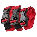 GAROZATION 3 Stück Koffergurte Gepäckgurte Nylon Befestigungsgurte Mit Schnalle Design Verstellbare Kofferbänder Für Reise Und Camping Luggage Straps Für Sicheren Halt