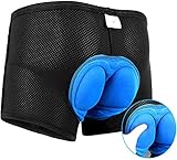 COTOP Fahrrad Unterhosen Herren, Radunterhose Gepolstert Gel, Radlerhose mit Polster, Geschenk für Radfahrer, Schnell und Atmungsaktives Motorrad Reitzubehör (L)