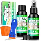 Klebereste Entferner - Formel-Upgrade Klebstoffentferner Spray mit Werkzeug, Aufkleber für Autos, Fenster, Wände, Etikettenentferner für Kleberückstände, Etiketten, Klebeband, Gummi, Klebstoffe, Wachs