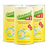 Almased Typ 2 Mahlzeitersatz – 3x500g – 30 Portionen - niedriger glykämischer Index – hoher Proteingehalt - zur Senkung des Blutzuckerspiegels und HbA1c-Wertes