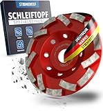 Betonschleifer [125x22.2x20] Betonfräse, Schleifteller 125mm, Estrichschleifer - Schleifscheibe für Betonbearbeitung, Diamantschleiftopf für Absaugung, Sanierungsfräse, Schleiftopf