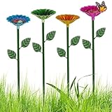 -Bewässerungsstation, 4 x Bestäuber-Futterspender, UV-beständige Outdoor-Dekoration für Bienenhaus-Hydratation, Hinterhof, , Schmetterling, Lebensräume