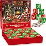 Puzzle Adventskalender 2024 für Kinder Erwachsene,1008 Teile Weihnachts Jigsaw Puzzle,24 Tage Weihnachtspuzzle Countdown Bis Weihnachten für Mädchen Jungen Weihnachtskalender, 70 cm x 50cm