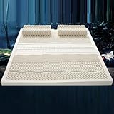Matratze aus 100 % Naturlatex, aus Thailand, reines Gummi, verdickte Schlafzimmer-Schaumstoffmatratze, 200 x 200 cm, 1,8 m, Bettgröße 2,5 cm Dicke, bequeme Schlaflösung