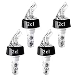 Yagaspantery 4 Stück Flaschenausgießer, 2cl Bottle Pour Spouts, Auto-Pour Ausgießer, Ideale Dosierer für Home Bar Wein, Cocktails, Partys.
