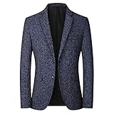 Herren Anzugsakko Lang Mantel Herren Winter Sakko Sportlich Freizeit Blazer Regular Fit Männer Wintermantel Leicht Herren Sakko Sportlich Elegant Freizeit Jacket Herren Jacke