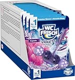 WC FRISCH Kraft Aktiv Violettspüler Magnolie, 10er Pack, WC Reiniger für eine sichtbare Reinigung mit violettem Wasser, Duftsteine für einen intensiven WC Duft