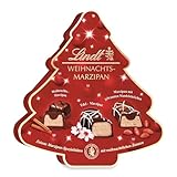 Lindt Schokolade Weihnachts-Marzipan | 175 g Pralinen-Schachtel | Drei weihnachtliche Spezialitäten mit Edelmarzipan | Schokoladen-Geschenk zu Weihnachten