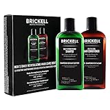 Brickell Men’s Daily Revitalizing Hair Care Routine - Shampoo mit Minze und Teebaumöl und Stärkender und Volumenspendender Conditioner - Natürlich und Organisch
